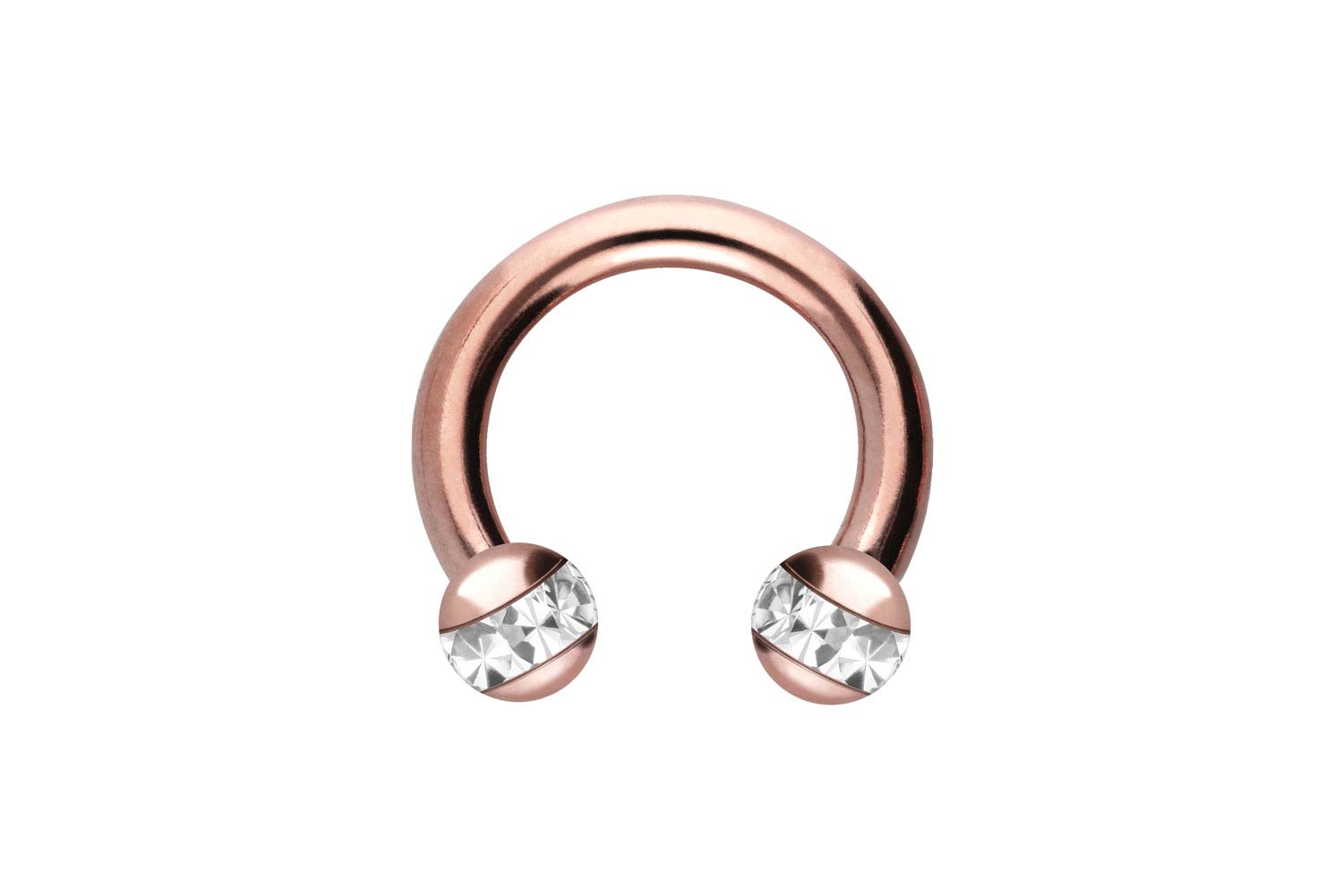 Chirurgenstahl Hufeisenring Piercing EPOXY-RING-KUGELN